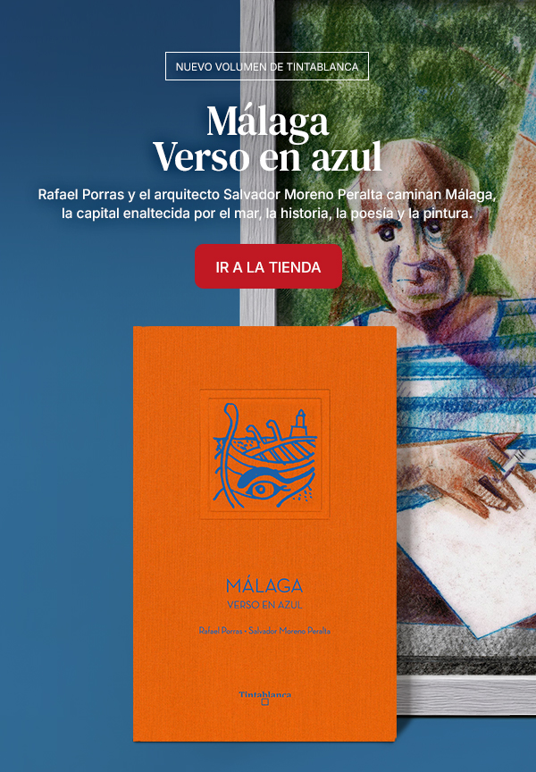 Málaga. Verso en azul - Tintablanca