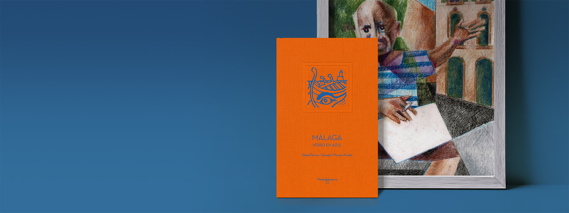 Málaga. Verso en azul