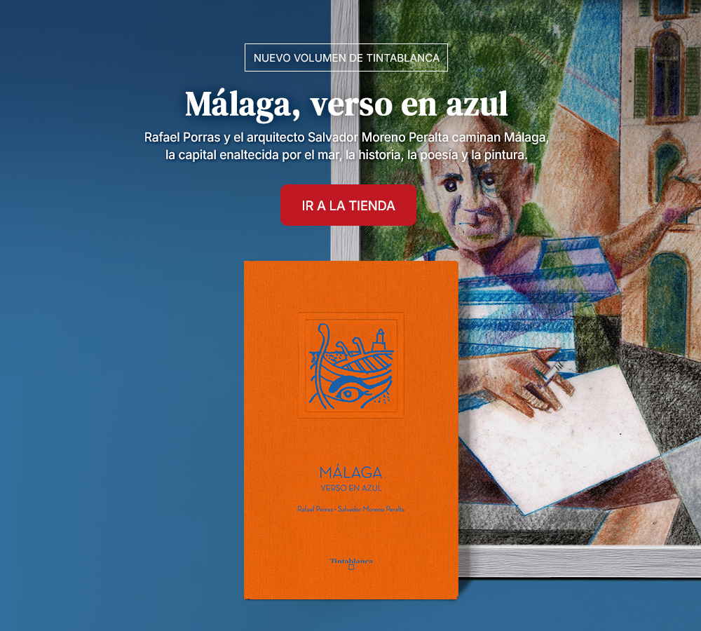 Málaga. Verso en azul - Tintablanca