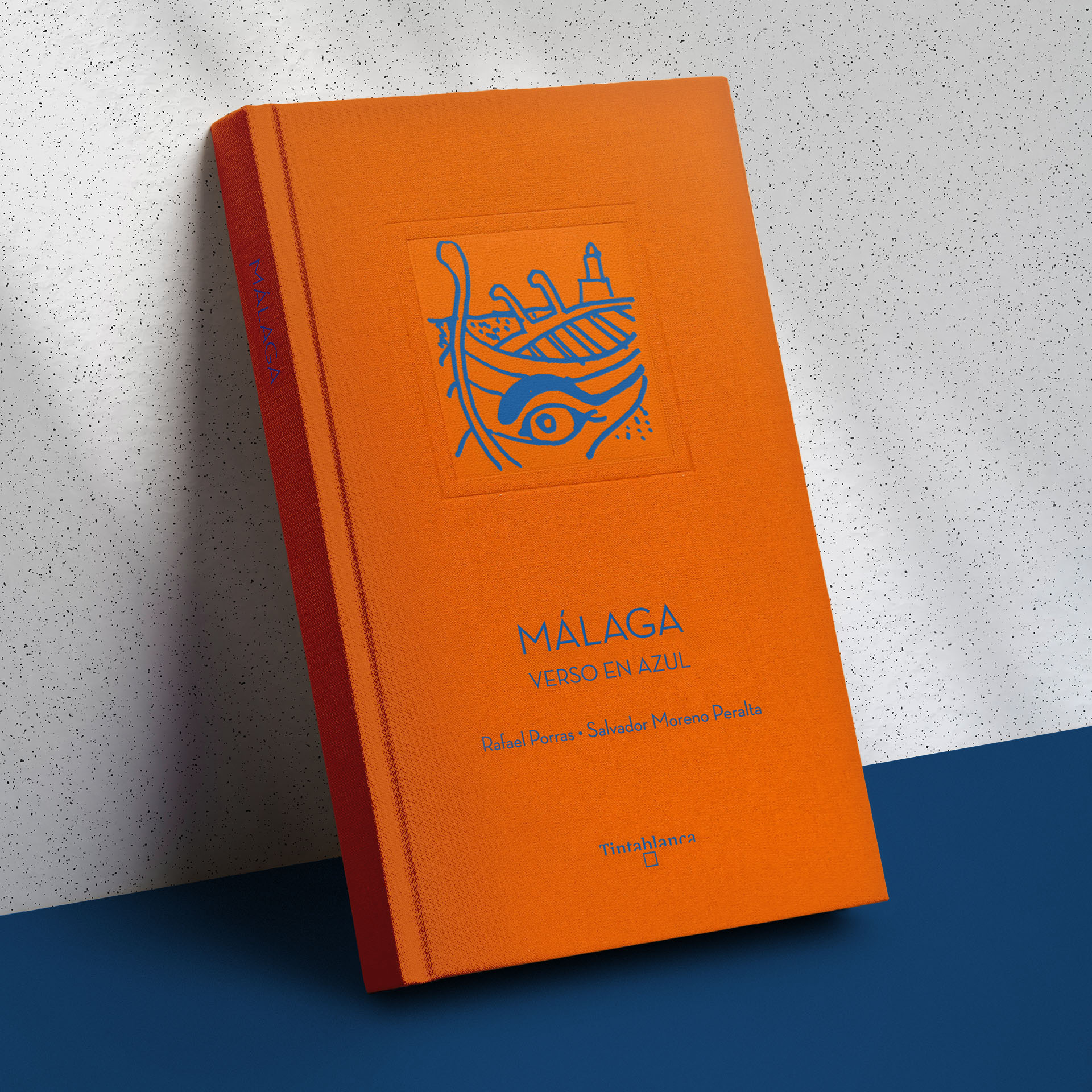Málaga. Verso en azul - Tintablanca