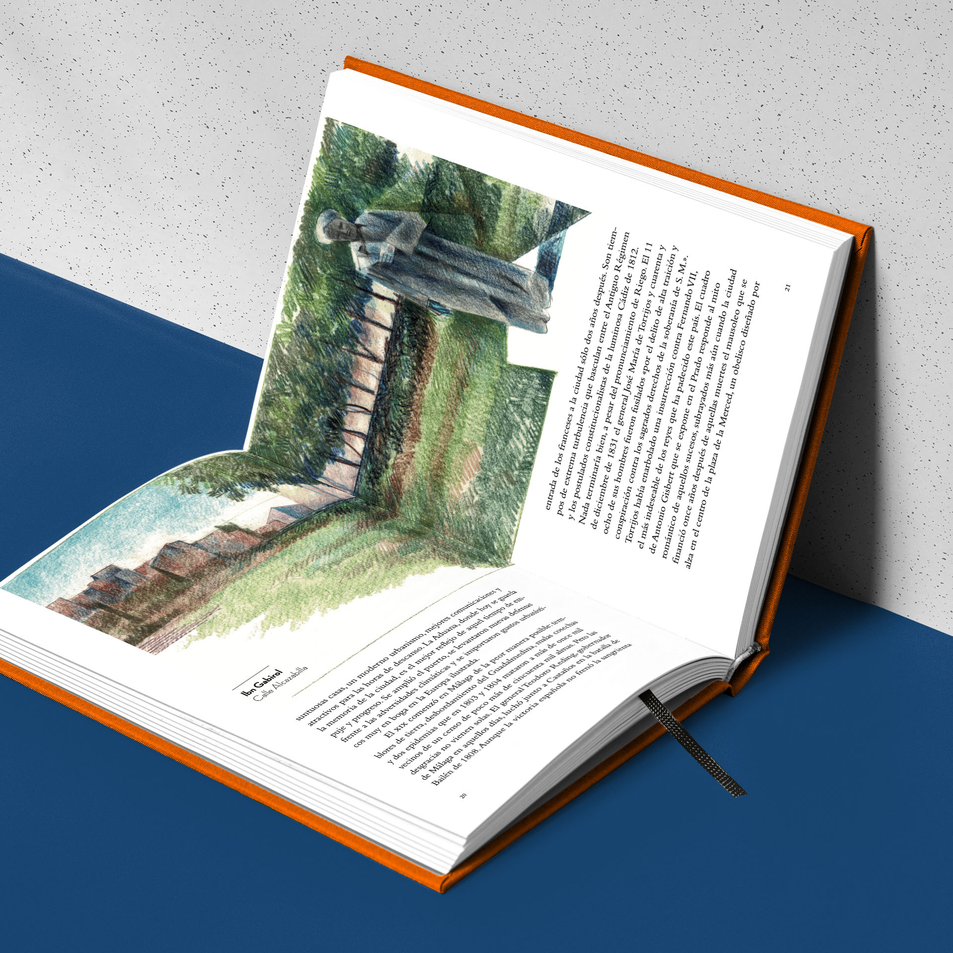 Málaga. Verso en azul - Tintablanca