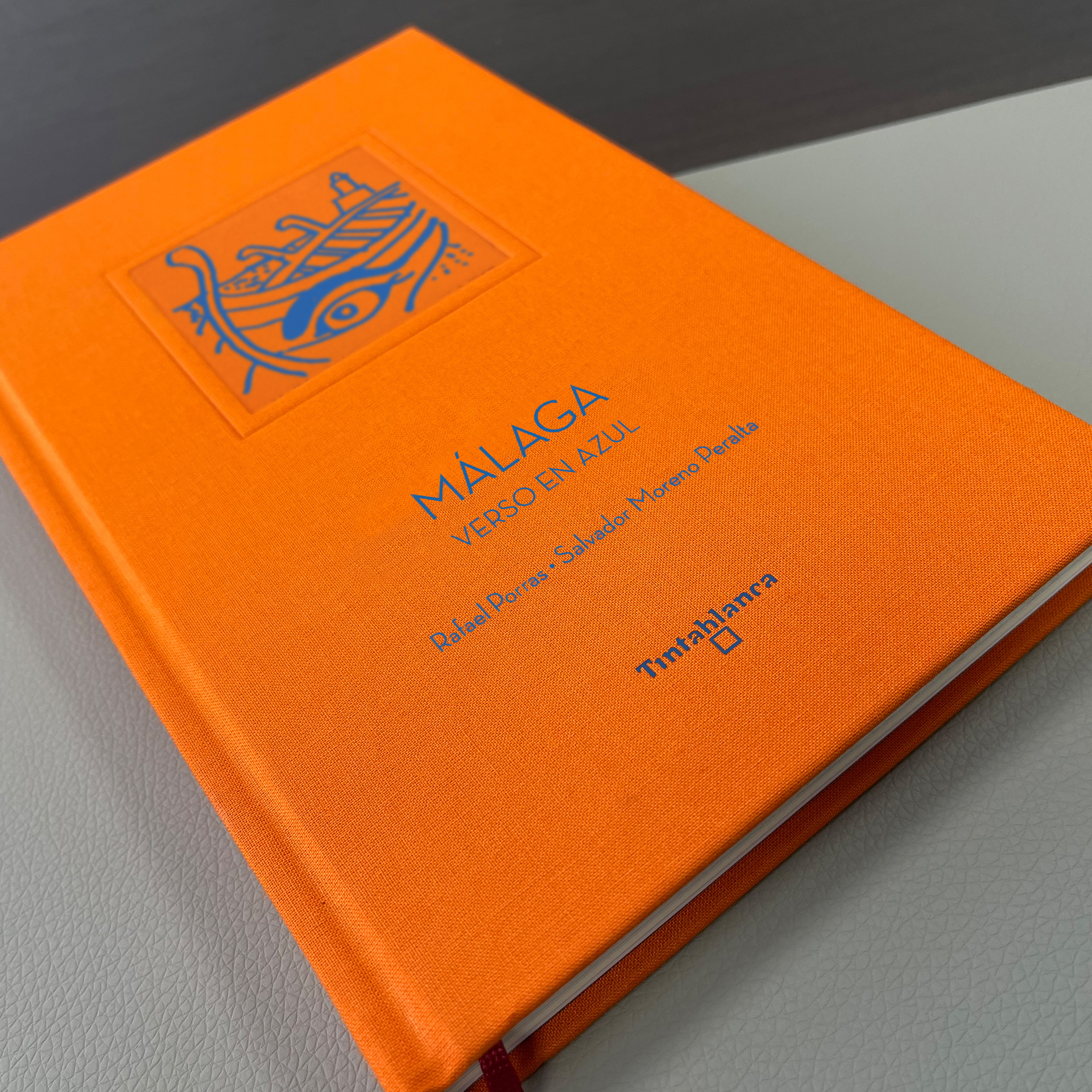 Málaga. Verso en azul - Tintablanca